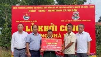Xã Vụ Bổn: Khởi công xây dựng nhà nhân ái cho hộ khó khăn