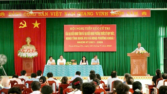 Đại biểu HĐND tỉnh tiếp xúc cử tri trước kỳ họp thứ 2, HĐND tỉnh khóa VIII