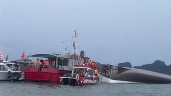 Tìm thấy một thi thể ở gần hiện trường đắm tàu Vịnh Xanh 58
