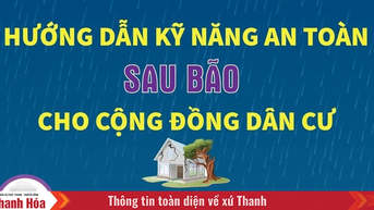 Hướng dẫn kỹ năng an toàn sau bão cho cộng đồng dân cư
