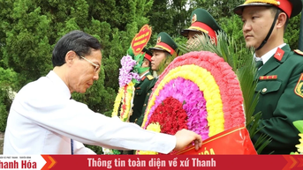 Phó Chủ tịch UBND tỉnh Đầu Thanh Tùng viếng nghĩa trang liệt sỹ và thăm, tặng quà gia đình chính sách