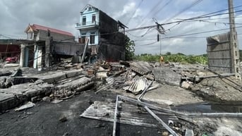 Điều tra vụ nổ lớn làm sập nhà xưởng tại Hưng Yên