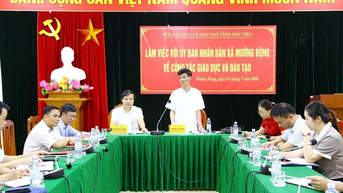 Phú Thọ: Tiếp tục quan tâm cơ sở vật chất, nhân lực cho các trường học sau sáp nhập