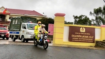 Công an phường Lang Biang – Đà Lạt ra quân đợt cao điểm bảo đảm an ninh trật tự