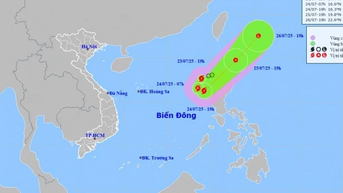 Bão số 4 Cỏ May hình thành trên Biển Đông