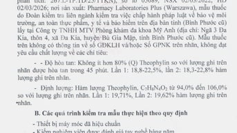 Thu hồi toàn quốc thuốc giả Theophylline 100mg điều trị hen