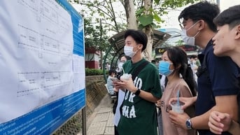 Điểm sàn khối trường quân đội thấp nhất là 14,5 điểm, cao nhất 23 điểm