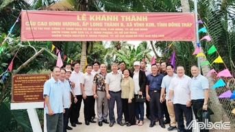 Khánh thành cầu Cao Đình Hương tại xã Vĩnh Kim
