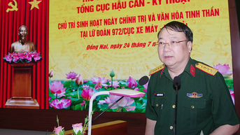 Cục Chính trị (Tổng cục Hậu cần-Kỹ thuật) chủ trì sinh hoạt, đối thoại dân chủ tại Lữ đoàn 972