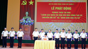 Vùng Cảnh sát biển 1 thi đua đổi mới sáng tạo, chuyển đổi số