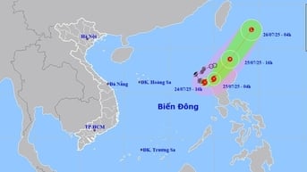 Thông tin mới nhất về bão số 4