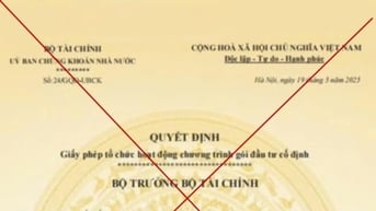 Cảnh báo văn bản giả mạo Bộ Tài chính, Ủy ban Chứng khoán Nhà nước