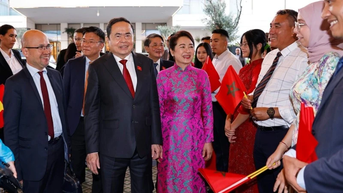 Chủ tịch Quốc hội Trần Thanh Mẫn và Phu nhân bắt đầu thăm chính thức Morocco