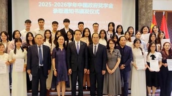 34 học sinh, sinh viên Việt Nam trúng tuyển học bổng Chính phủ Trung Quốc năm học 2025-2026