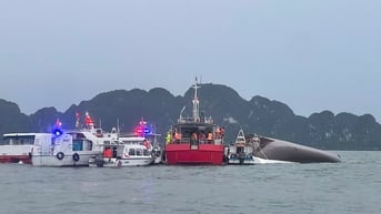 Tìm thấy thi thể nạn nhân nữ mất tích vụ lật tàu ở vịnh Hạ Long