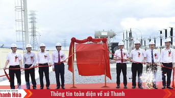 Gắn biển công trình chào mừng Đại hội đại biểu Đảng bộ Tập đoàn Điện lực Việt Nam