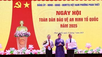 Phường Phan Thiết: Long trọng tổ chức “Ngày hội toàn dân bảo vệ an ninh Tổ quốc” năm 2025