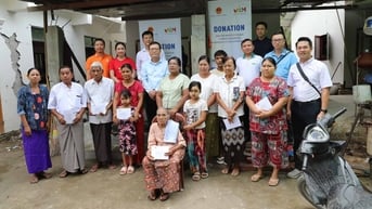 Đại sứ quán Việt Nam tại Myanmar và cộng đồng doanh nghiệp hỗ trợ người dân vùng động đất tại Mandalay