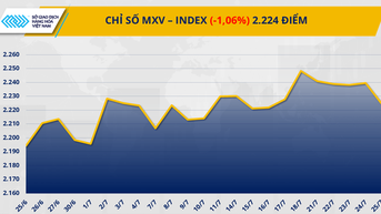 Thị trường hàng hóa ngập sắc đỏ