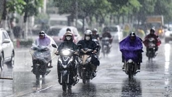 Hải Phòng đêm và sáng có mưa dông