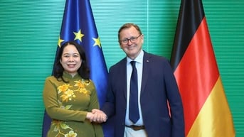 Phó Chủ tịch nước Võ Thị Ánh Xuân hội đàm với Phó Chủ tịch Quốc hội Liên bang Đức Bodo Ramelow
