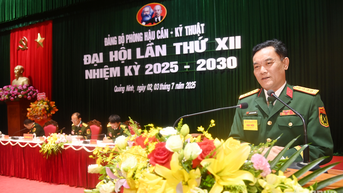 Đại hội Đảng bộ Phòng Hậu cần-Kỹ thuật (Đảng bộ Quân sự tỉnh Quảng Ninh) lần thứ XII, nhiệm kỳ 2025-2030