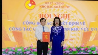 Kho bạc Nhà nước Khu vực XVI công bố Quyết định thành lập và bổ nhiệm các chức danh lãnh đạo
