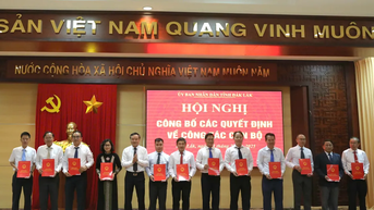 Đắk Lắk bổ nhiệm lãnh đạo 22 sở, ngành