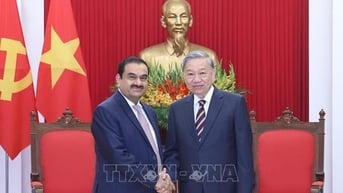 Tổng Bí thư Tô Lâm tiếp Chủ tịch Tập đoàn Adani Ấn Độ