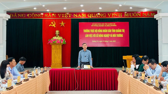 Thường trực Hội đồng nhân dân tỉnh làm việc với Sở Nông nghiệp và Môi trường