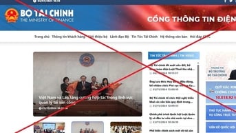 Cảnh báo giả mạo Cổng thông tin điện tử Bộ Tài chính để lừa đảo