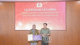 Mái ấm nghĩa tình cho thân nhân liệt sĩ CAND