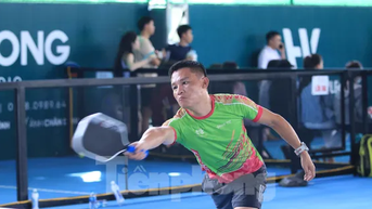 Khoảnh khắc gay cấn trong loạt trận tranh tài Giải Pickleball 'Quạt mát trao em - Ươm mầm tri thức'