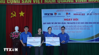 Thanh niên Thông tấn xã Việt Nam tình nguyện vì sức khỏe cộng đồng