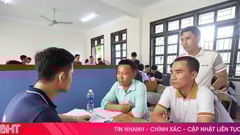 Gần 600 ứng viên tham gia phiên tuyển dụng vào làm việc tại Nhà máy ô tô điện Vinfast Hà Tĩnh