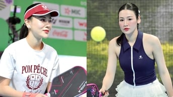 Cuộc chiến gay cấn giữa Á hậu Tú Anh và Phương Oanh trên sân pickleball