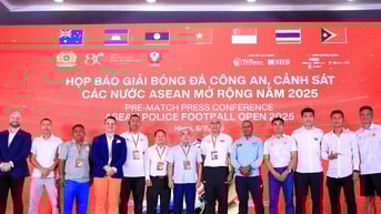 8 đội dự giải bóng đá Công an - Cảnh sát ASEAN 2025