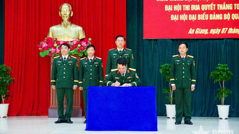 Lữ đoàn 950 (Quân khu 9): Phát động thi đua “Phất cao cờ hồng tháng Tám - thi đua giành 3 nhất”