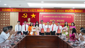 Ủy ban Kiểm tra Tỉnh ủy công bố các quyết định về tổ chức bộ máy và cán bộ