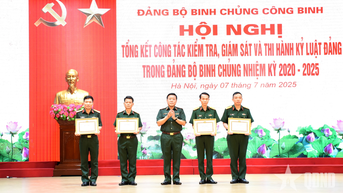 Đảng bộ Binh chủng Công binh kiểm tra có trọng tâm, trọng điểm, giám sát được mở rộng