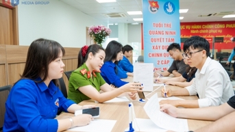 Tuổi trẻ Quảng Ninh ra quân hỗ trợ vận hành mô hình chính quyền địa phương 2 cấp và dịch vụ công trực tuyến 