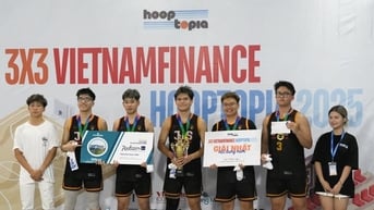 Sôi động giải bóng rổ học sinh THPT Hà Nội - 3x3 HoopTopia 2025