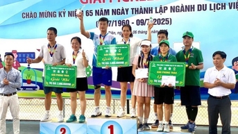 Giải Pickleball chào mừng 65 năm ngày thành lập ngành Du lịch Việt Nam
