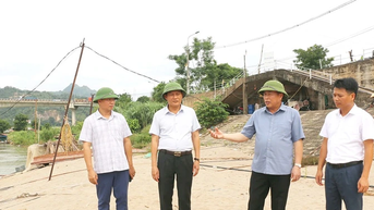 Kiểm tra công tác đảm bảo an toàn hạ du khi vận hành hồ thủy điện Hòa Bình