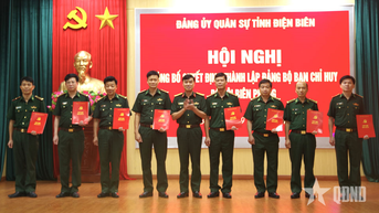 Điện Biên: Công bố quyết định thành lập Đảng bộ Ban Chỉ huy Bộ đội Biên phòng