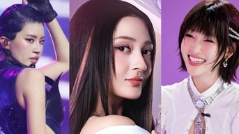 3명의 아름다운 소녀들이 기대했지만 Em xinh에게 인사를 건네며 실망했습니다.