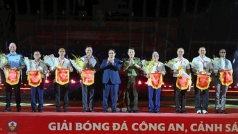 Khai mạc Giải bóng đá Công an, Cảnh sát các nước ASEAN mở rộng 2025