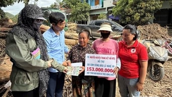 Xã Vân Tụ kết nối, vận động hơn 240 triệu đồng hỗ trợ đồng bào vùng lũ Nghệ An
