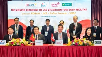 HDBank ký kết khoản vay hợp vốn 215 triệu USD với ba định chế tài chính hàng đầu quốc tế