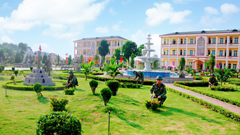 Doanh trại chính quy, xanh, sạch, đẹp ở Lữ đoàn Pháo binh 382 (Quân khu 1)